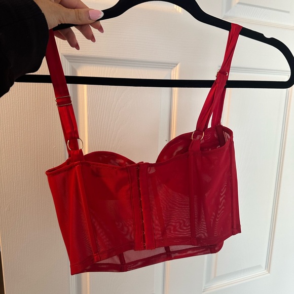 Oh Polly red corset cropped - Picture 6 of 6